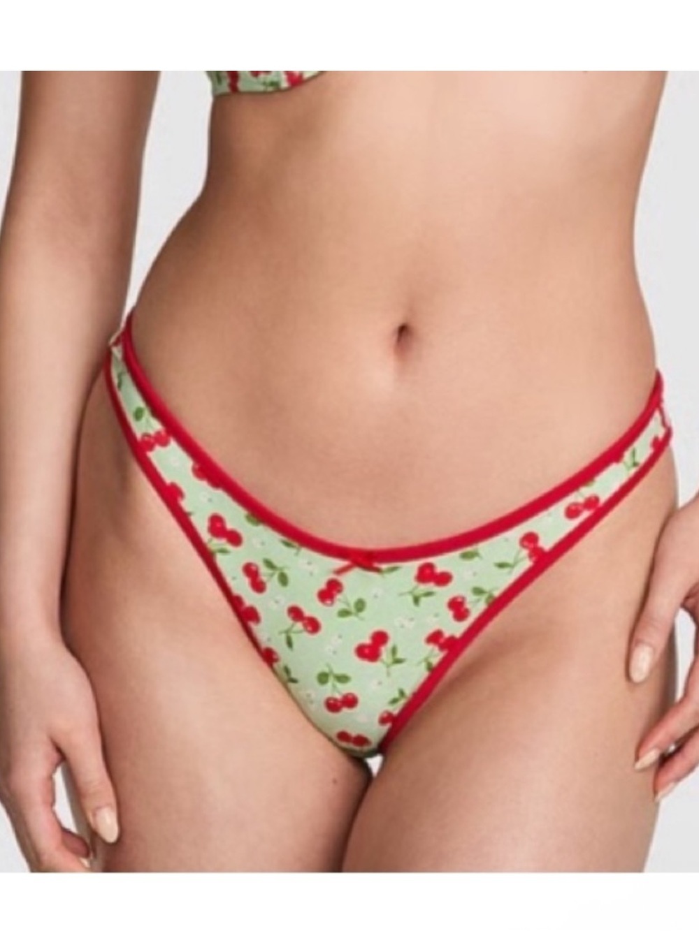 New! Frankie's Bikinis Cherry Print golden hour Bikini Bottoms 39177